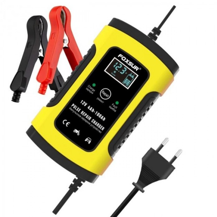 Зарядний пристрій для автомобільного акумулятора Smart Charger 12V 6A • Повністю автоматичний зарядний пристрій з 3 етапами зарядки