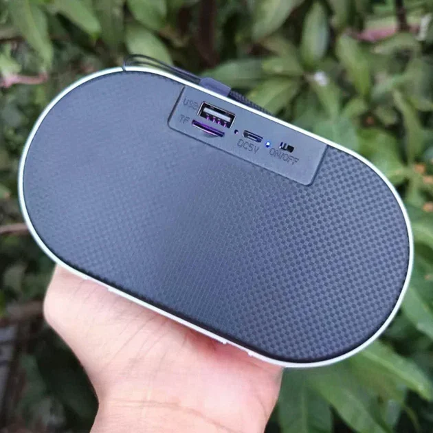 Портативна Bluetooth колонка SPS L-003 BT з RGB і TF - мініатюра 5