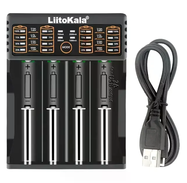 Зарядний пристрій LiitoKala Lii-402 для 18650, AA та AAA - мініатюра 4