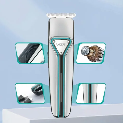 Машинка для стрижки VGR V-008 акумуляторна USB - мініатюра 3