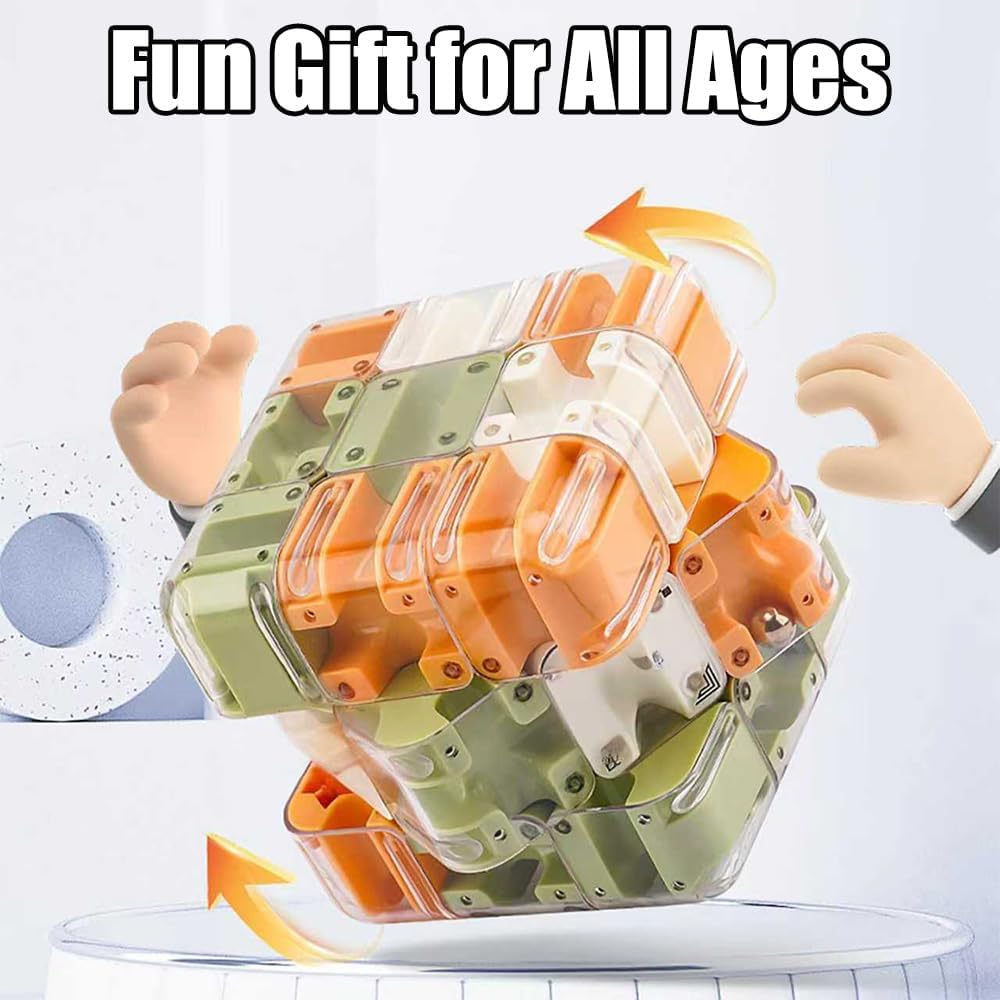 Розвиваюча 3D головоломка лабіринт Кубик Рубіка для дітей ∙ Головоломка лабіринт-кубик Рубіка - мініатюра 7