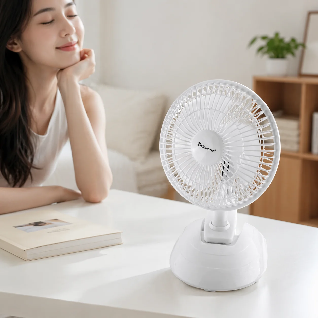 Вентилятор підлоговий DOMOTEC MS-1623 White - мініатюра 2