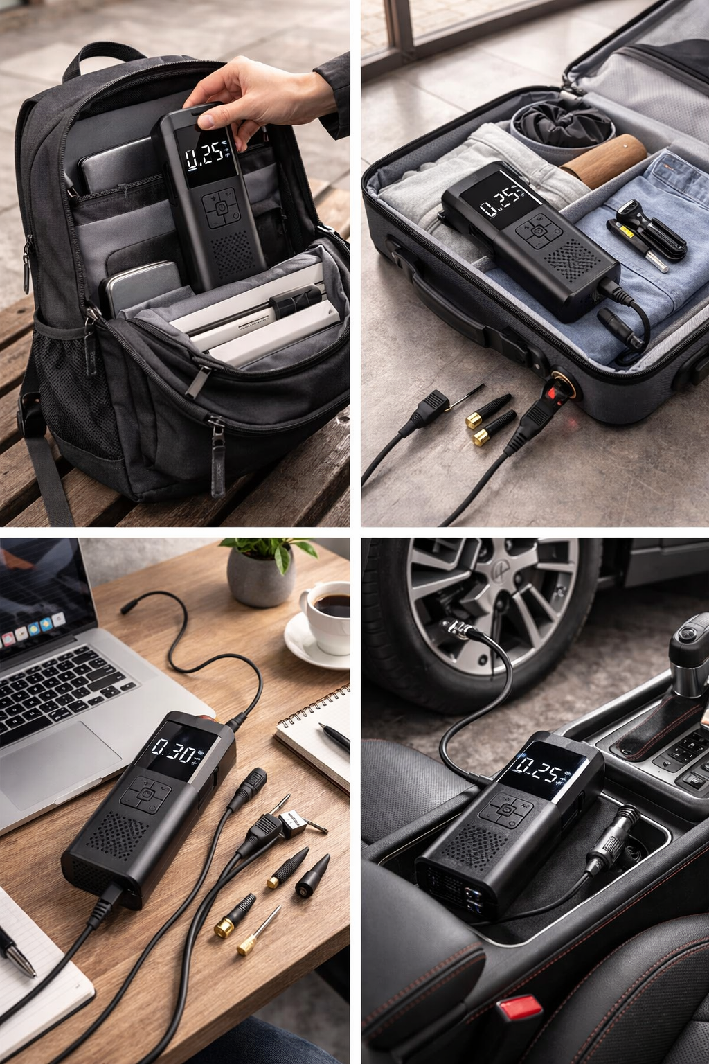 Портативний компресор Wireless Pump 12В ST5509D ∙ Багатофункціональний портативний Wireless Pump компресор - мініатюра 12