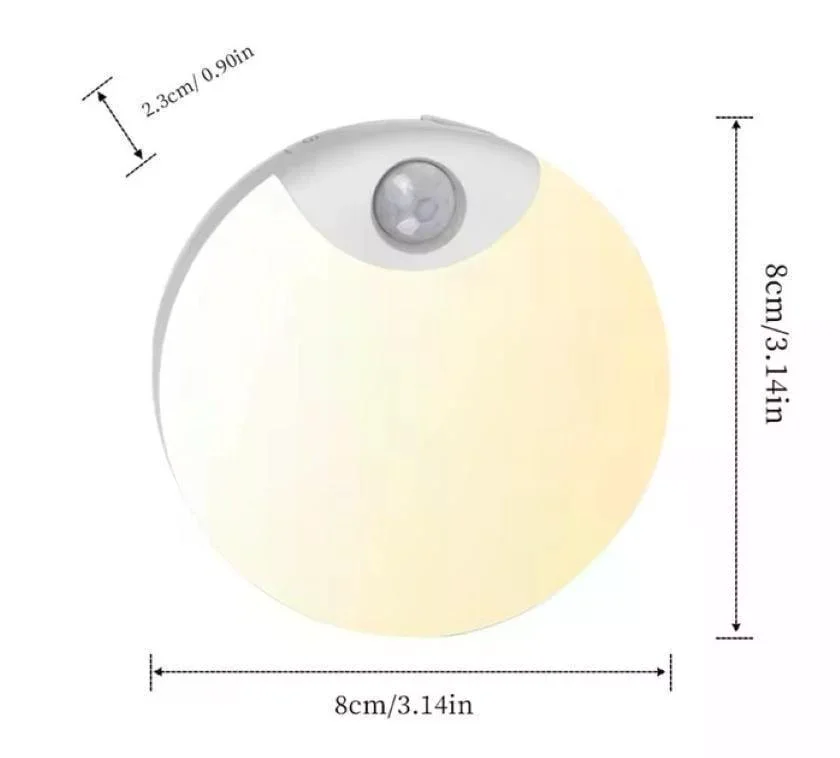 Круглий акумуляторний LED-світильник AND HA-183 з датчиком руху - мініатюра 5