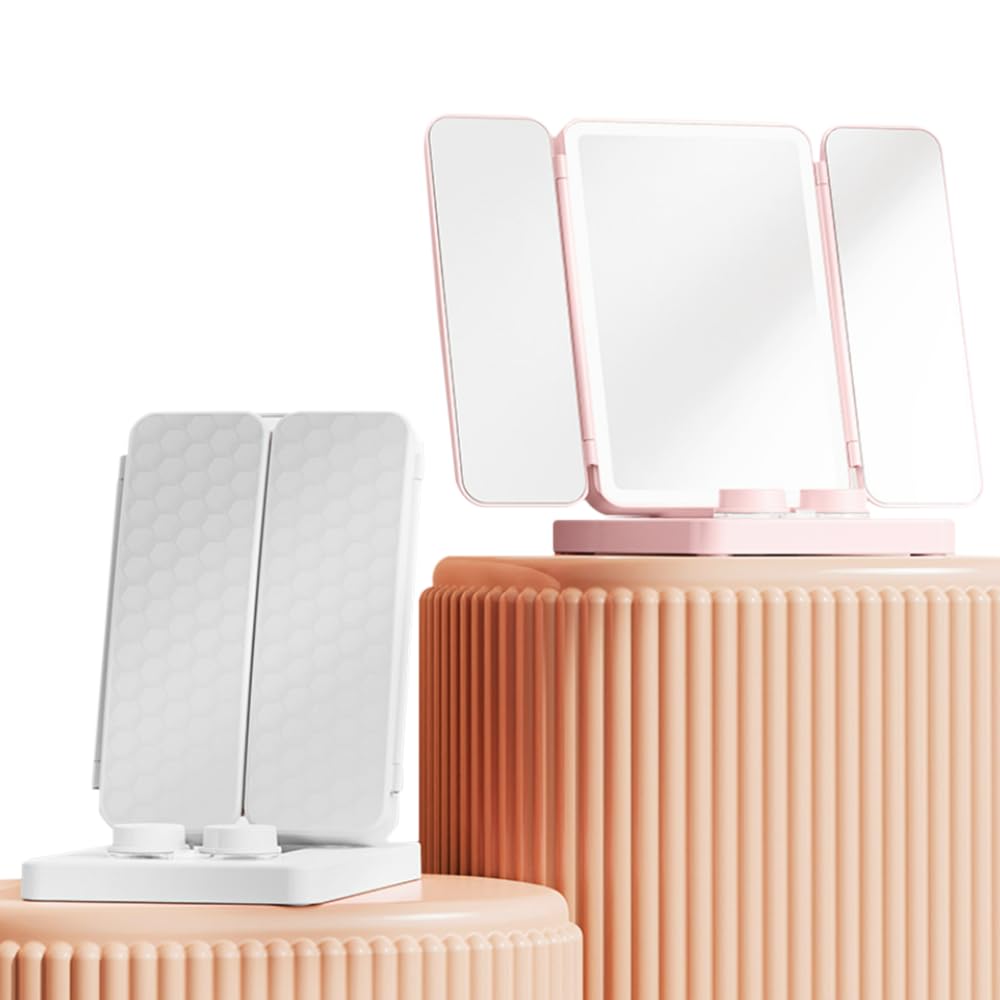 Потрійне дзеркало CY113 з LED-підсвіткою і відсіком для лінз - мініатюра 3