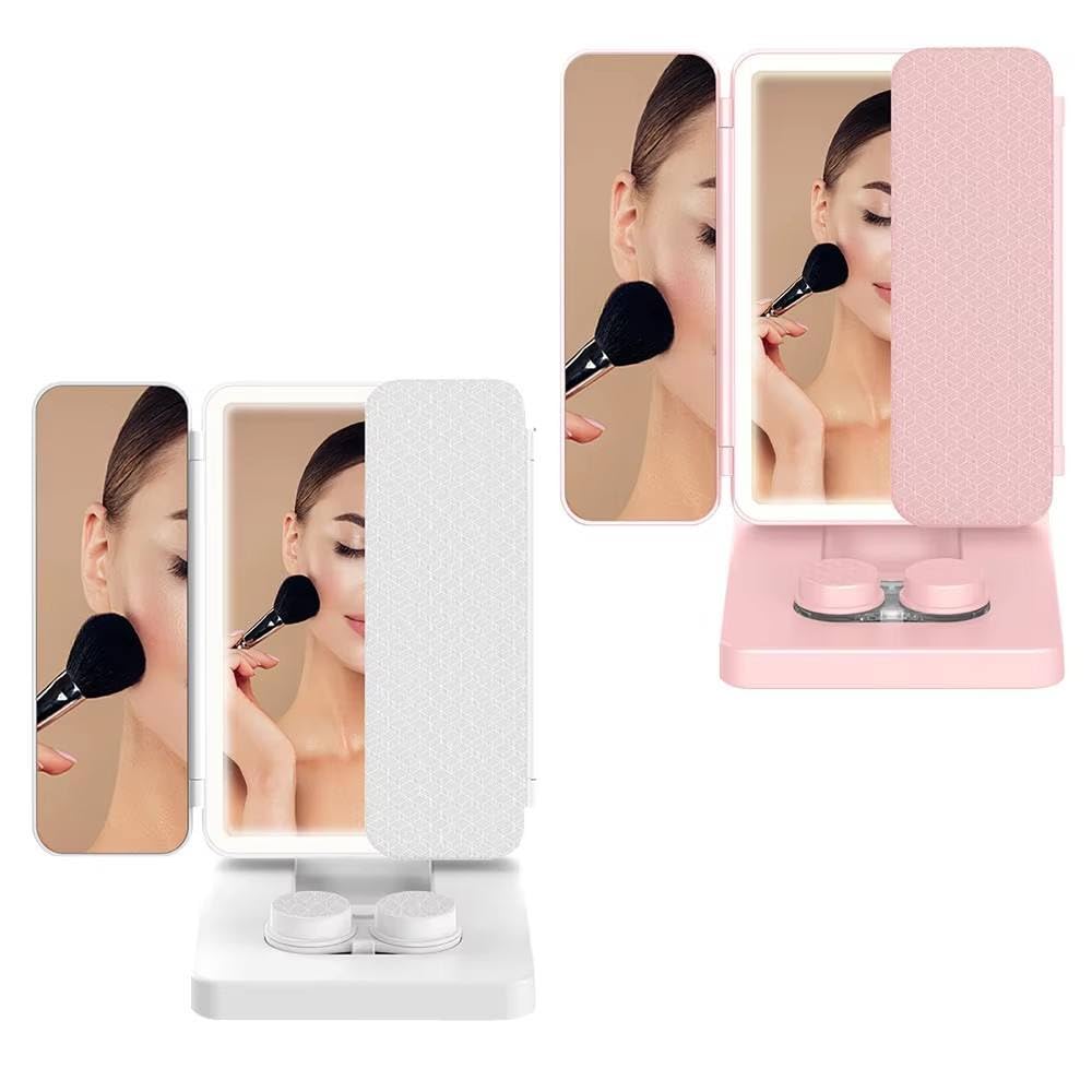 Потрійне дзеркало CY113 з LED-підсвіткою і відсіком для лінз - мініатюра 4