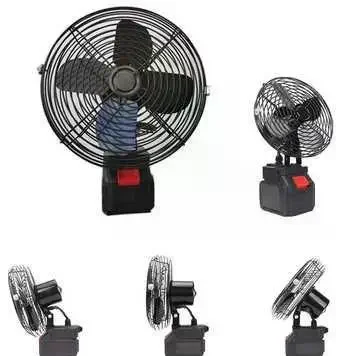 Акумуляторний вентилятор Lithium Electric Fan 48V чорний - мініатюра 2