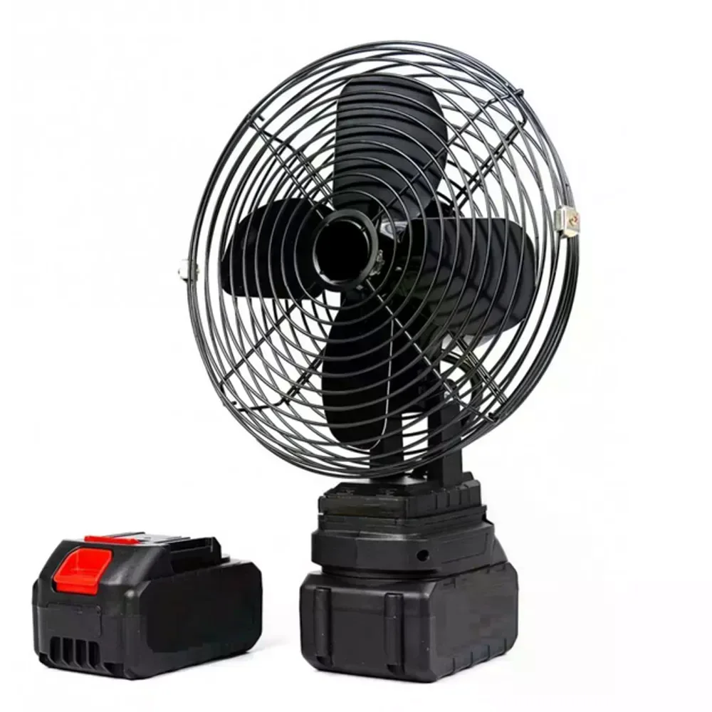 Акумуляторний вентилятор Lithium Electric Fan 48V чорний - мініатюра 5