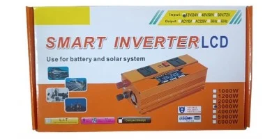 Автомобільний інвертор LCD SMART 3000W 12/24V - мініатюра 4