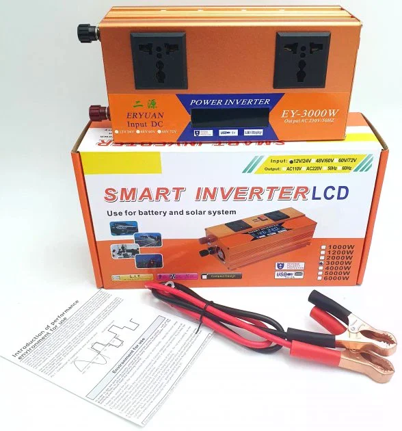Автомобільний інвертор LCD SMART 3000W 12/24V - мініатюра 7