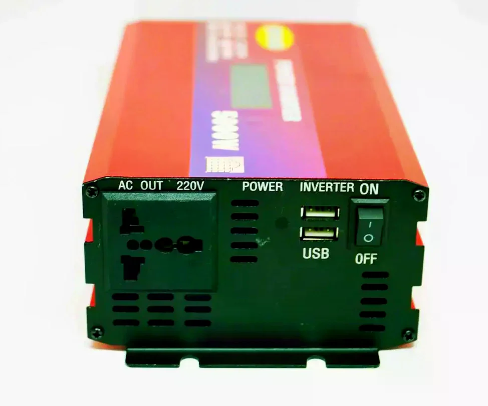 Інвертор 5000W 12V/24V у 220V з LCD і сонячною панеллю - мініатюра 2