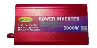 Інвертор 5000W 12V/24V у 220V з LCD і сонячною панеллю - мініатюра 5