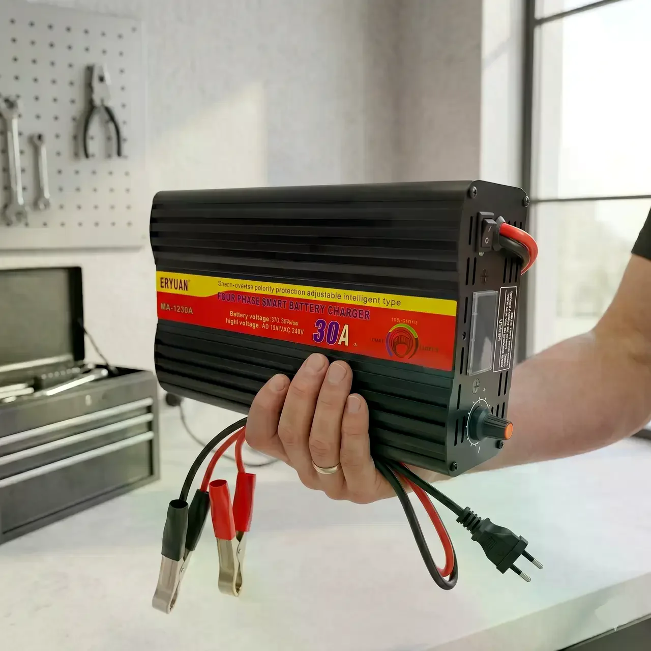 Зарядний пристрій EY-1230A 30A 12V для свинцево-кислотних акумуляторів - мініатюра 5