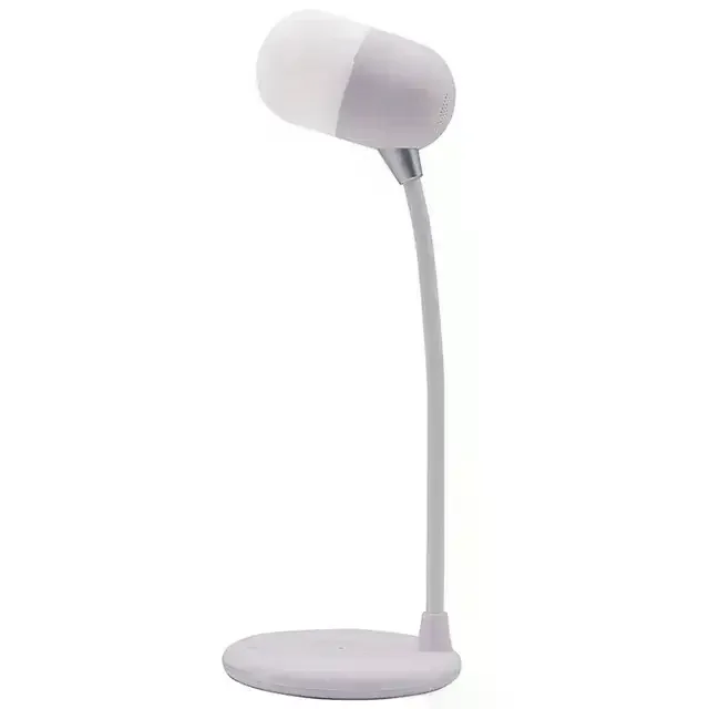 Настільна LED-лампа MD-088 з бездротовою зарядкою, Bluetooth-колонкою та динаміком - мініатюра 7