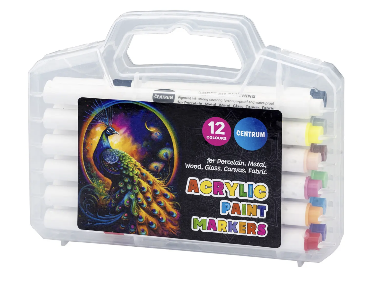 Набір акрилових маркерів Acrylic Marker MAP-01 ∙ Набір маркерів Centrum MAP-01 для творчості