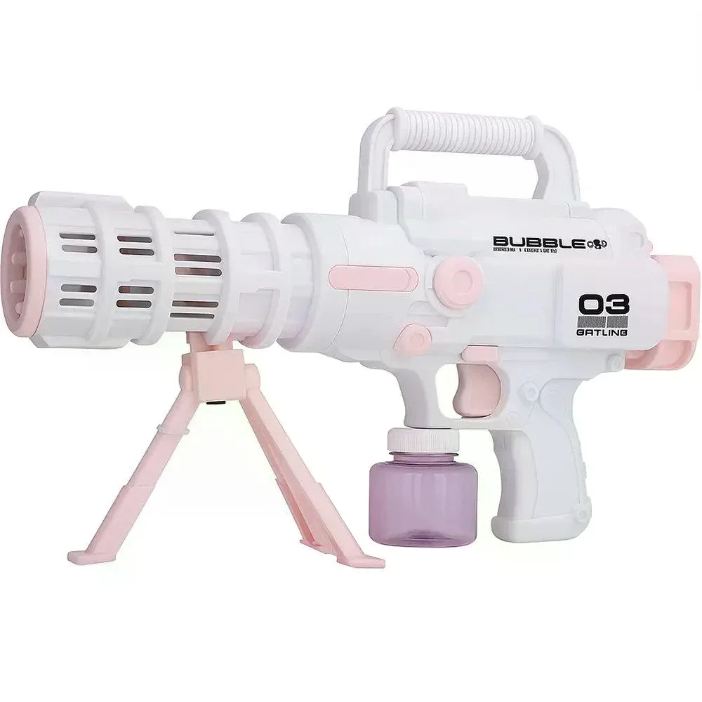 Базука з мильними бульбашками Bazooka Bubble Gun • Дитяча іграшка для запуску бульбашок, вулиці, свят і активних ігор