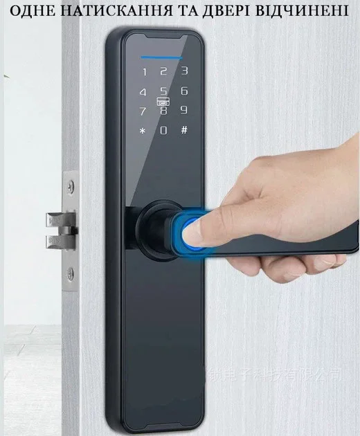 Розумний дверний замок SMART TUYA AND 5323 чорний - мініатюра 6