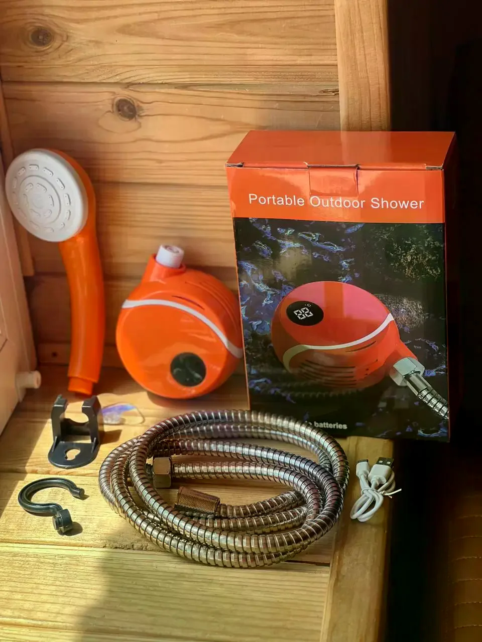 Акумуляторний душ для кемпінгу Portable Outdoor Shower 2000 мАг з насосом - мініатюра 5