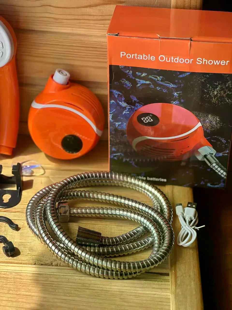 Акумуляторний душ для кемпінгу Portable Outdoor Shower 2000 мАг з насосом - мініатюра 6