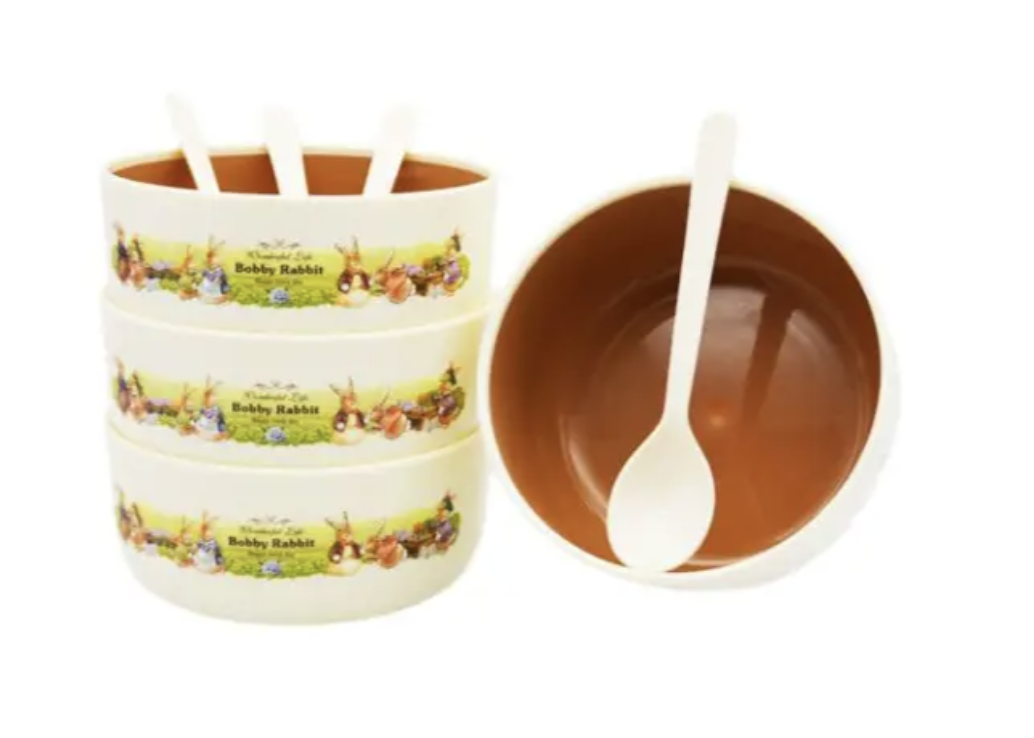 Дитячий набір посуду Bobby Rabbit з тарілками і ложечками - мініатюра 4