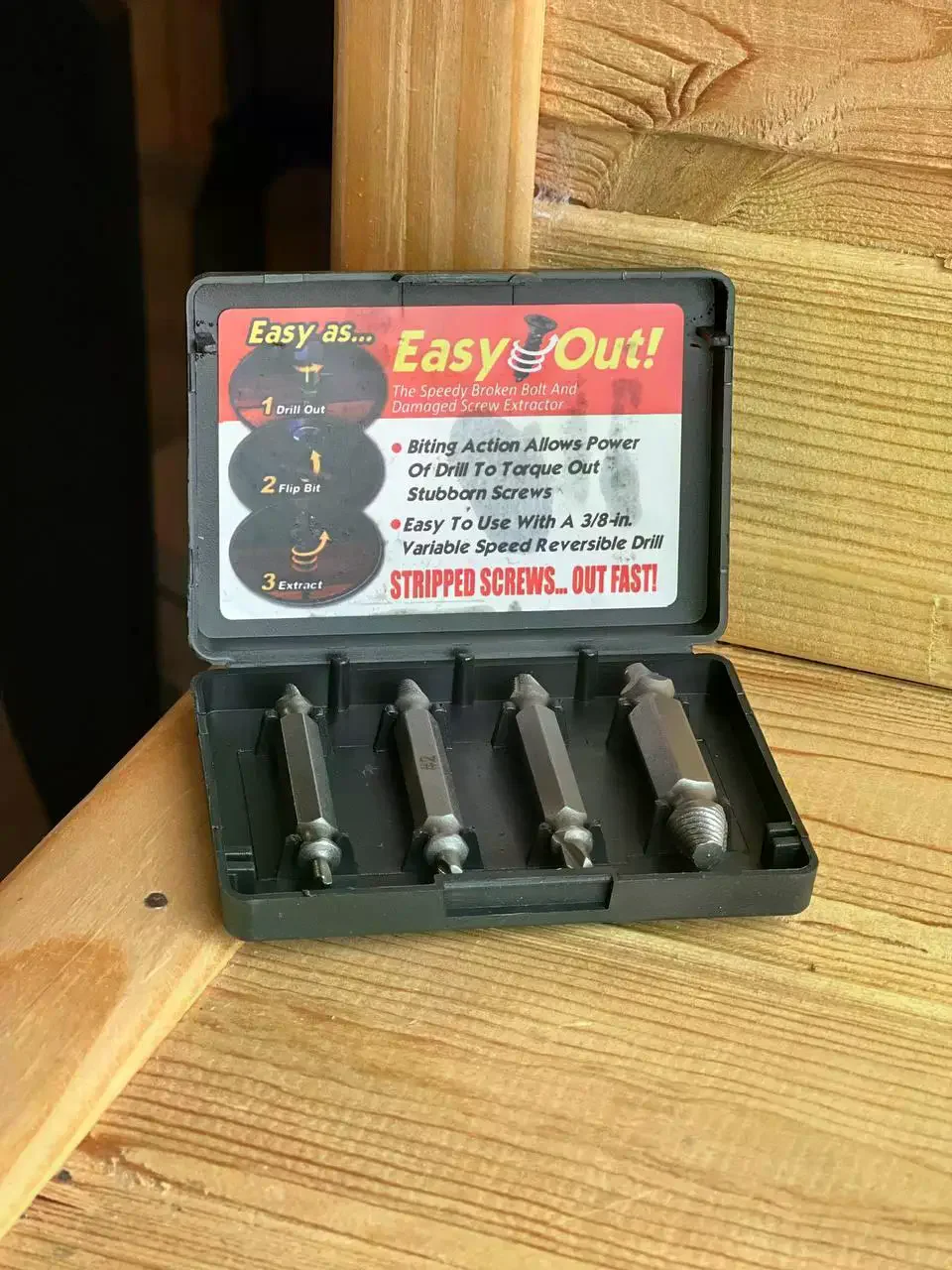 Набір насадок-екстракторів для шуруповерта S2 Easy Out 4 шт - мініатюра 7