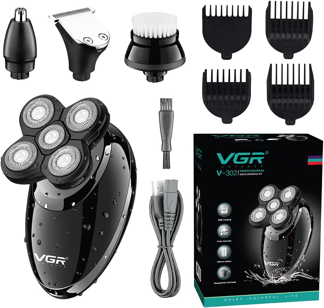 Електробритва VGR V-302 з насадками для сухого і вологого гоління - мініатюра 2