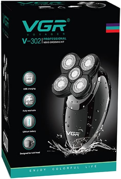 Електробритва VGR V-302 з насадками для сухого і вологого гоління - мініатюра 3