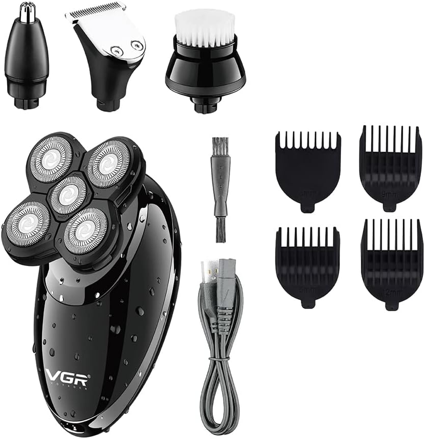 Електробритва VGR V-302 з насадками для сухого і вологого гоління - мініатюра 4