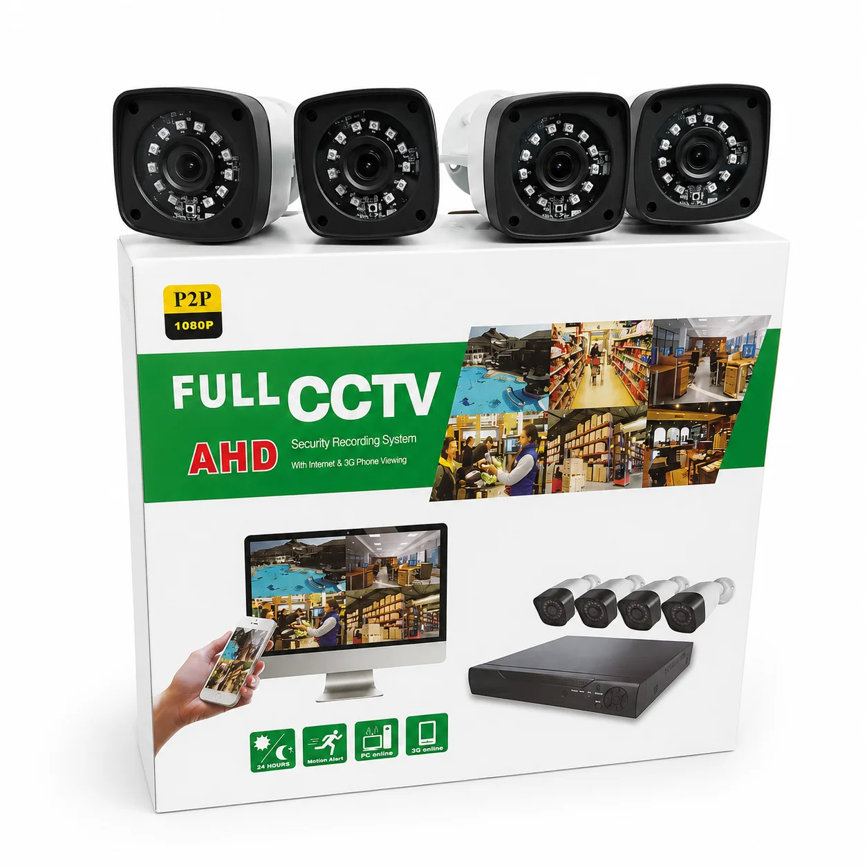 Комплект відеоспостереження Full CCTV AHD 1080P - мініатюра 10