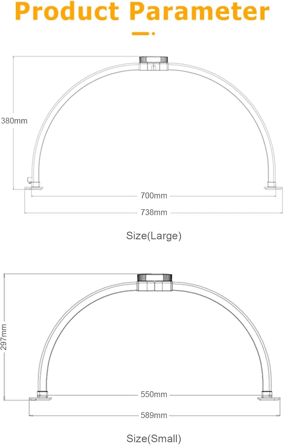 Професійна LED-лампа F-700A 35W для майстра - мініатюра 4