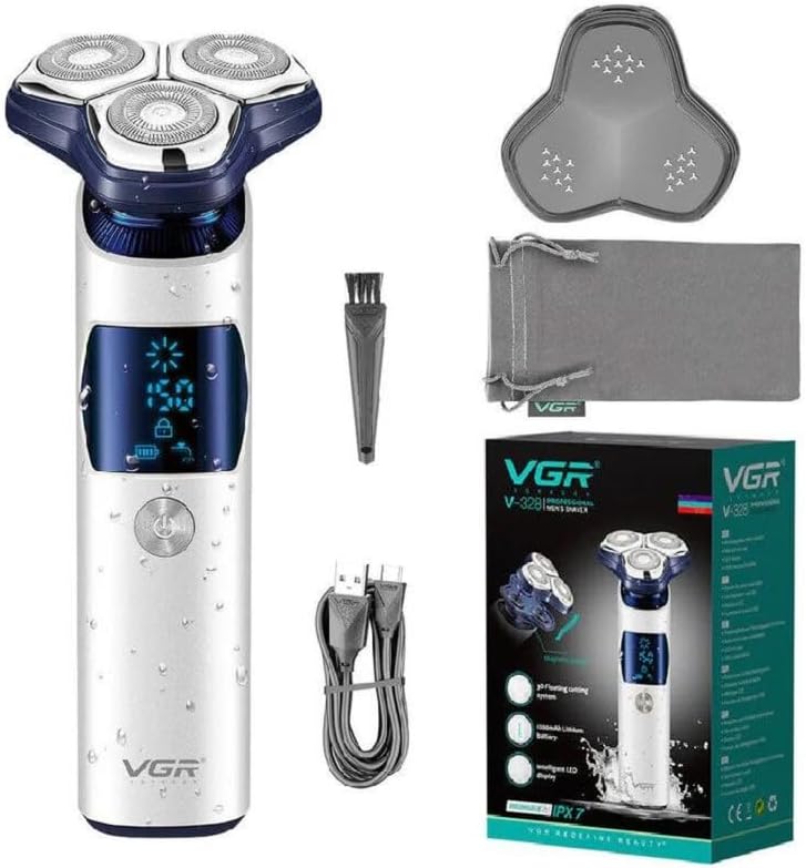 Електробритва чоловіча VGR V-328 ∙ Роторна бритва-шейвер VGR V-328 з LED дисплеєм