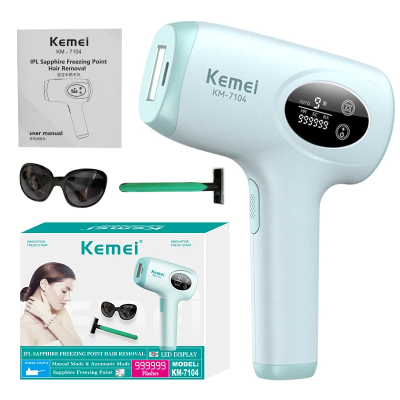 Фотоепілятор Kemei KM-7104 білий - мініатюра 2