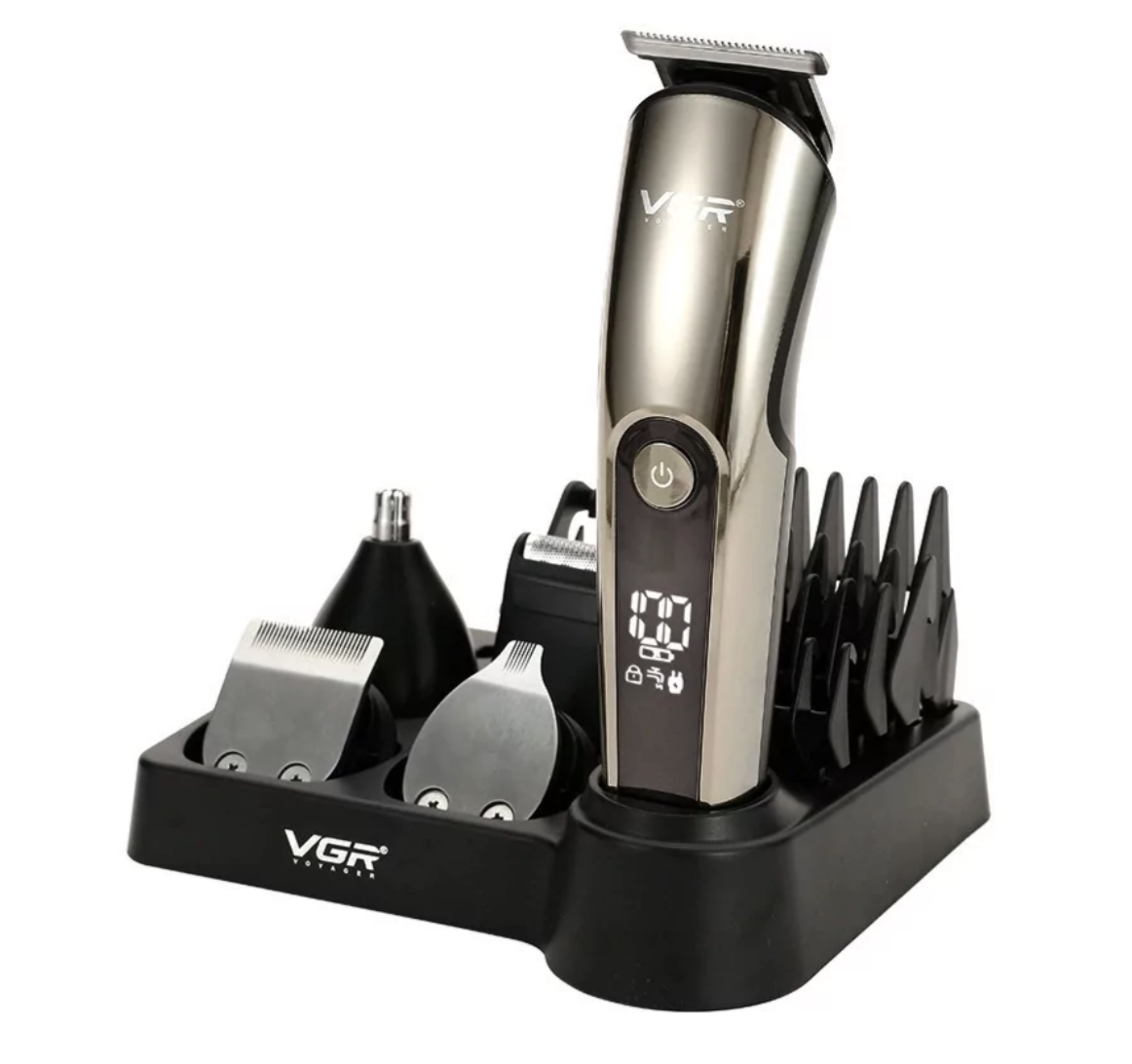 Тример VGR V-107 11 в 1 для бороди, вусів і стрижки волосся - мініатюра 2