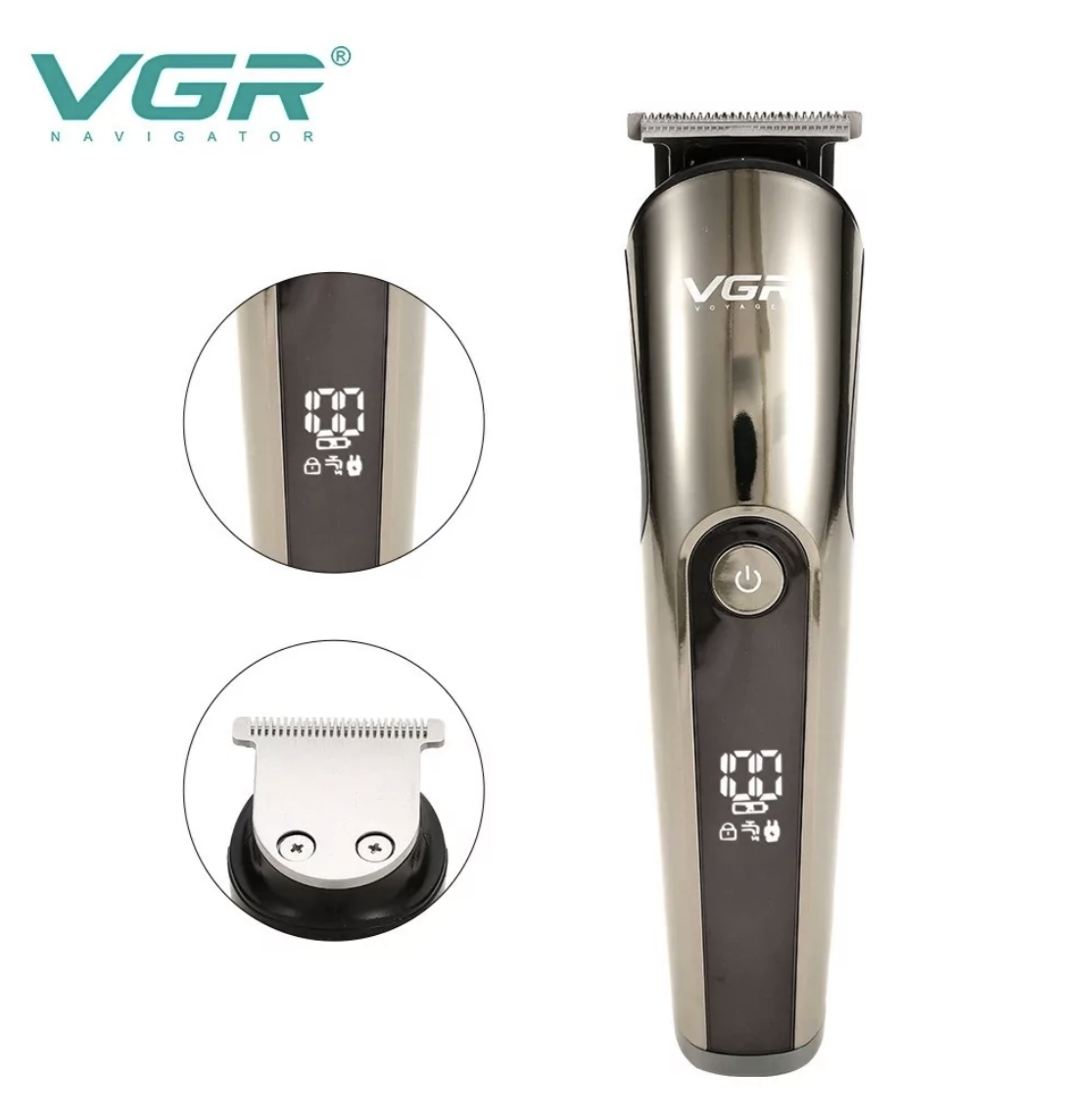 Тример VGR V-107 11 в 1 для бороди, вусів і стрижки волосся - мініатюра 4