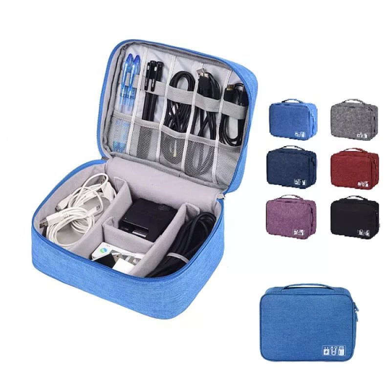 Дорожній органайзер для проводів, кабелів і зарядних пристроїв ∙ Органайзер для електроніки та аксесуарів