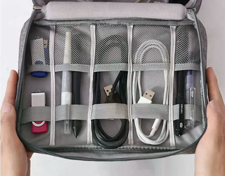 Дорожній органайзер для кабелів, зарядок і електронних дрібниць - мініатюра 6