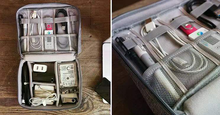 Дорожній органайзер для кабелів, зарядок і електронних дрібниць - мініатюра 9