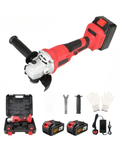 Акумуляторна кутова шліфмашина RED 48V MA798 червона - мініатюра 1