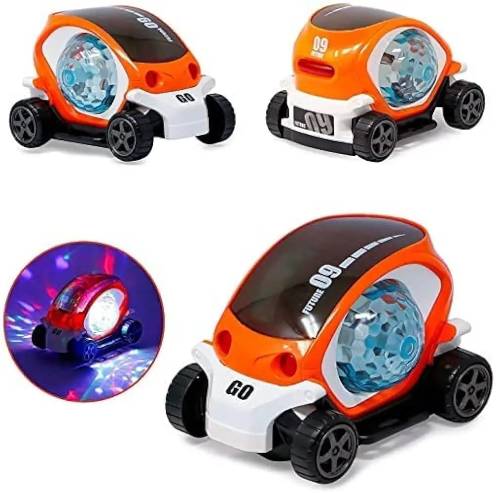 Машинка дитяча з LED підсвіткою та обертанням Toy AND CX-865 інтерактивна світна іграшкова машинка для дітей з прозорим корпусом та ефектом руху • Світна машинка Toy AND CX-865