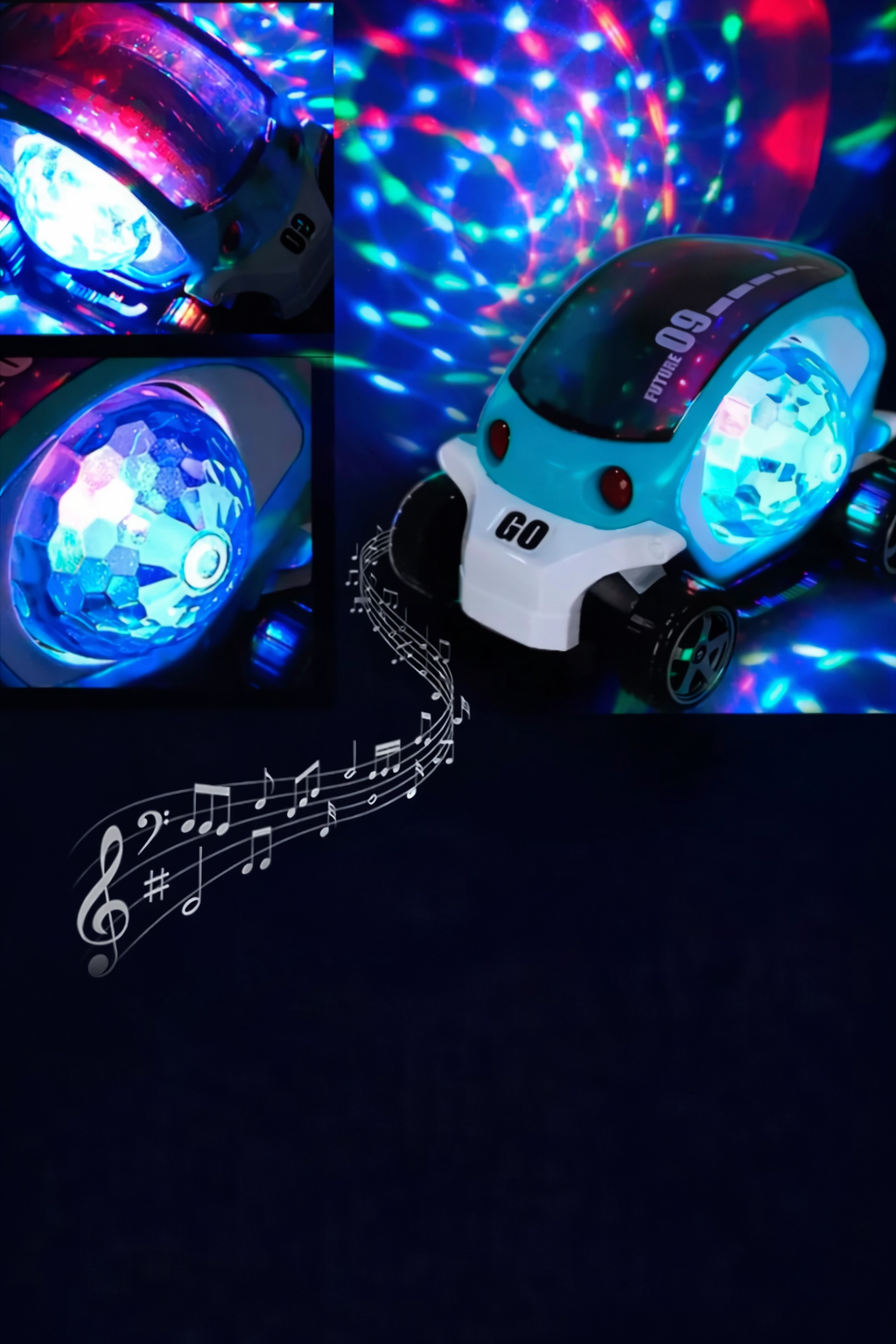 Світна дитяча машинка Toy AND CX-865 з LED-підсвіткою - мініатюра 7