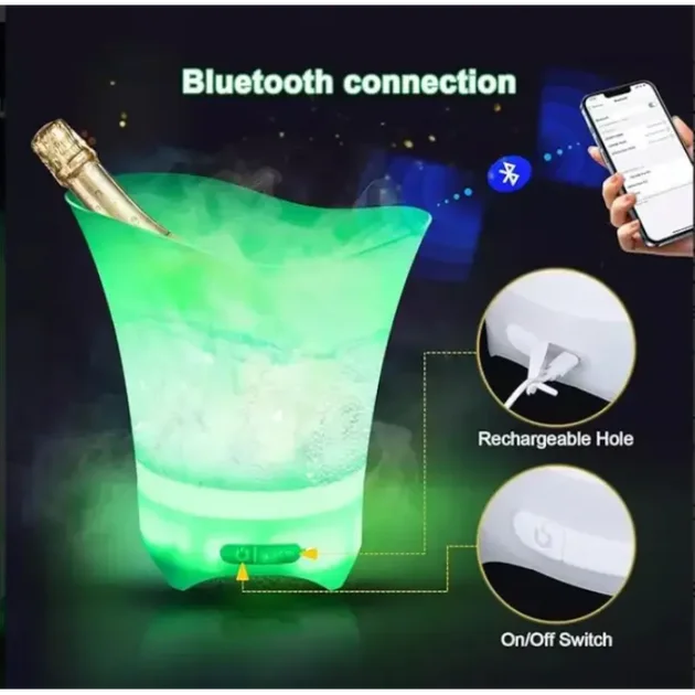Світлове відро для льоду Bucket Light з Bluetooth - мініатюра 5