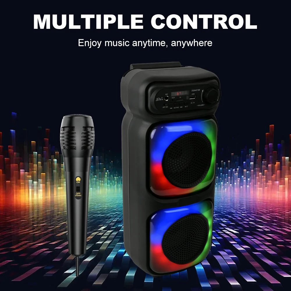 Бездротова вулична Bluetooth-колонка з дротовим мікрофоном - мініатюра 5