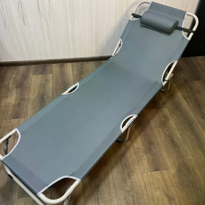 Складаний пляжний шезлонг 56×176 смсірий - мініатюра 5