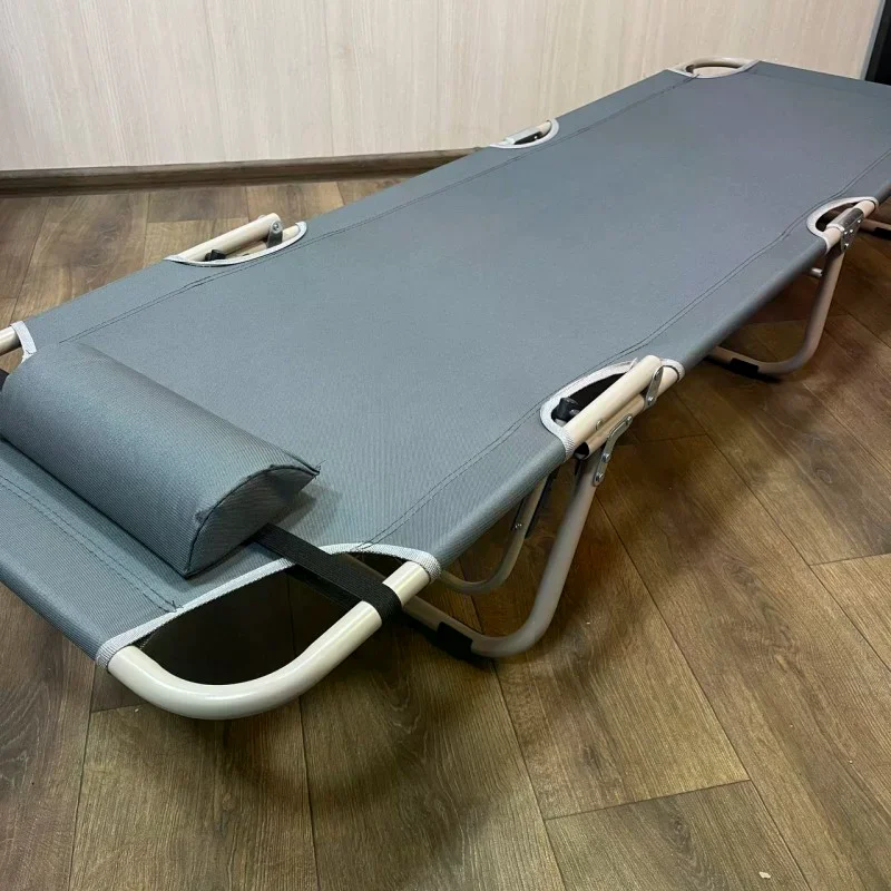 Складаний пляжний шезлонг 56×176 смсірий - мініатюра 7