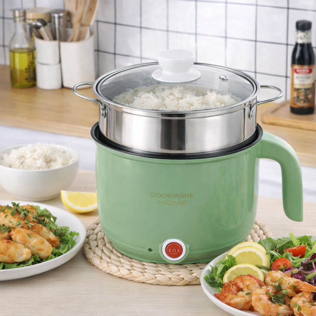 Електрокаструля-пароварка LY-1076 1.5 л для супу, рису і овочів - мініатюра 8