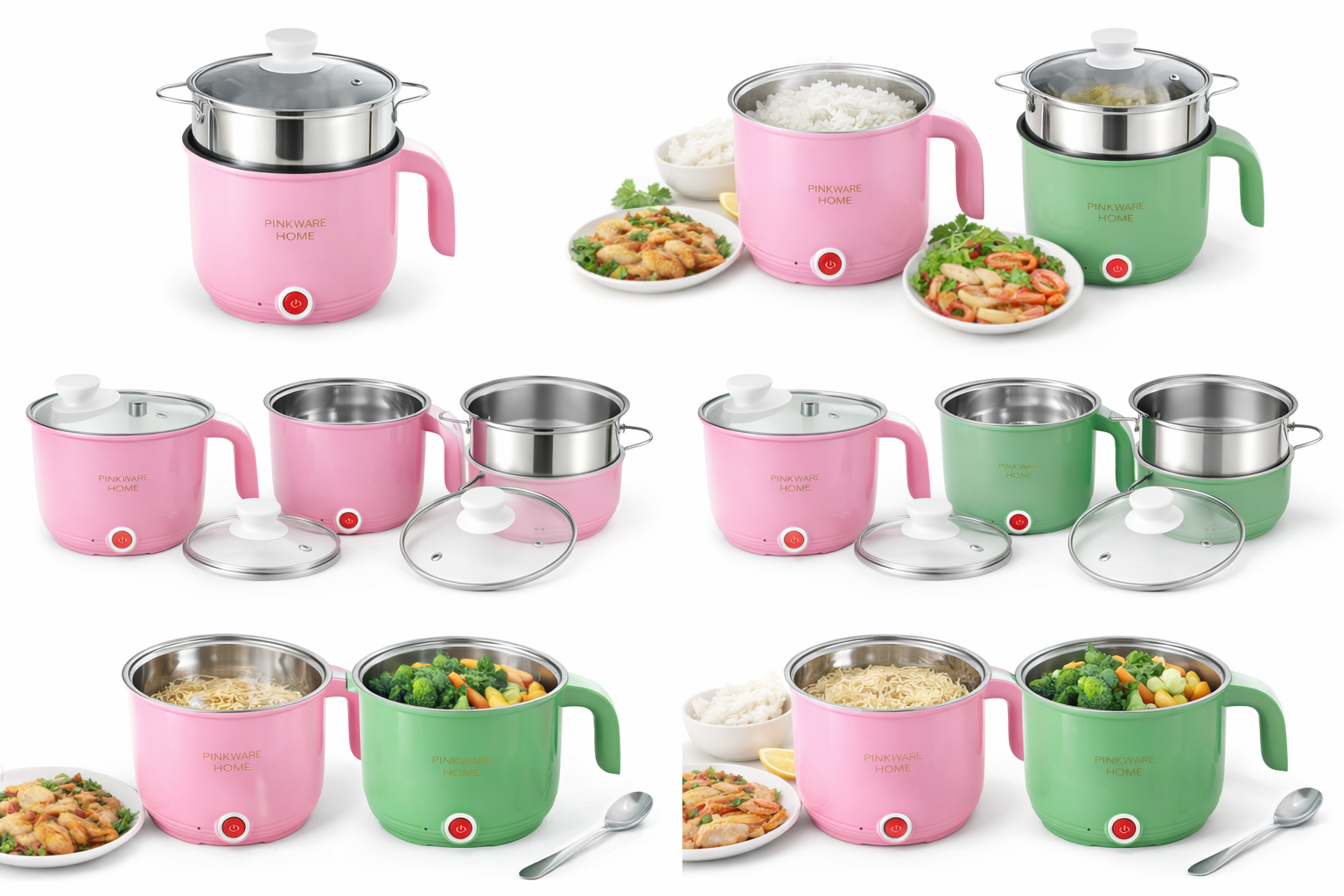 Електрокаструля-пароварка LY-1076 1.5 л для супу, рису і овочів - мініатюра 12