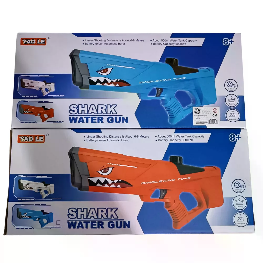 Водяний пістолет дитячий Shark Water Gun - мініатюра 7
