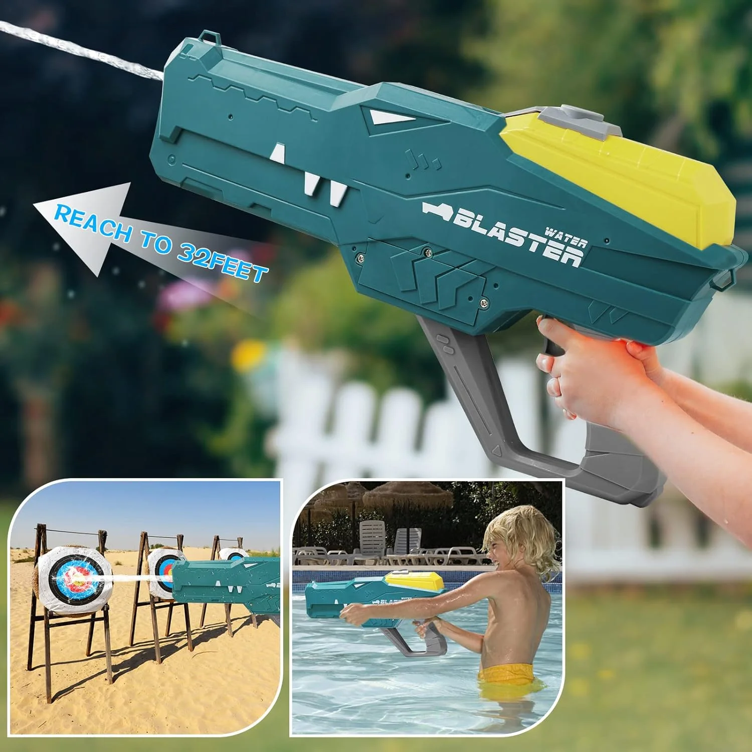 Водяний пістолет дитячий «Крокодил» Water Gun - мініатюра 4