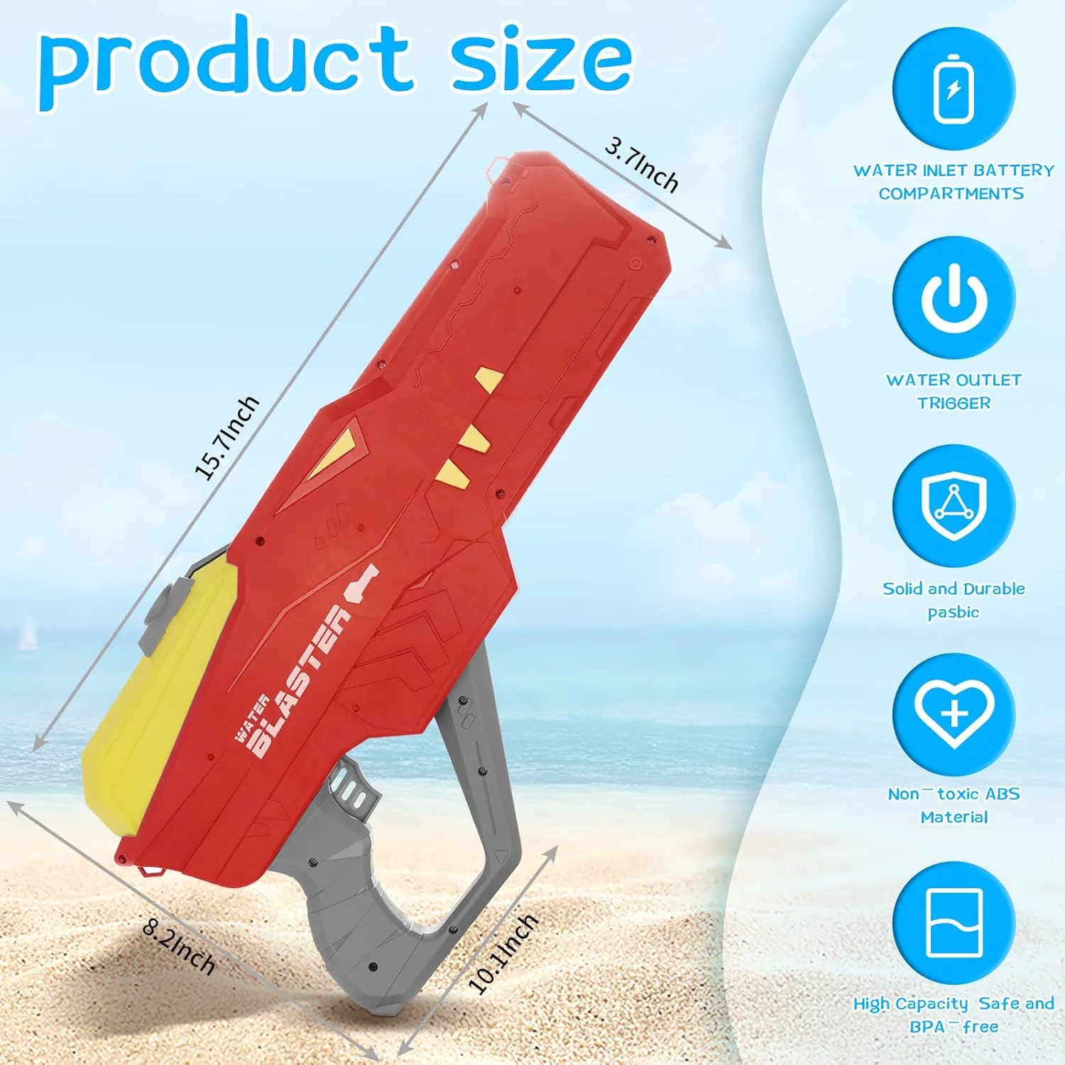 Водяний пістолет дитячий «Крокодил» Water Gun - мініатюра 6