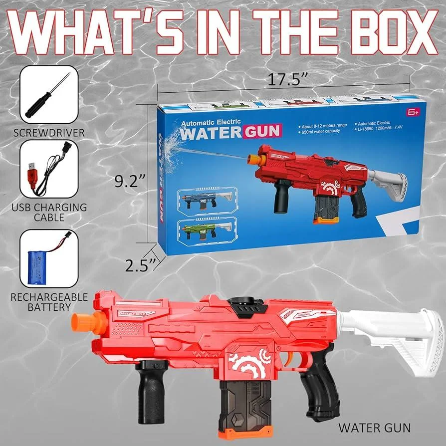 Водяний автомат дитячий Water Gun - мініатюра 6